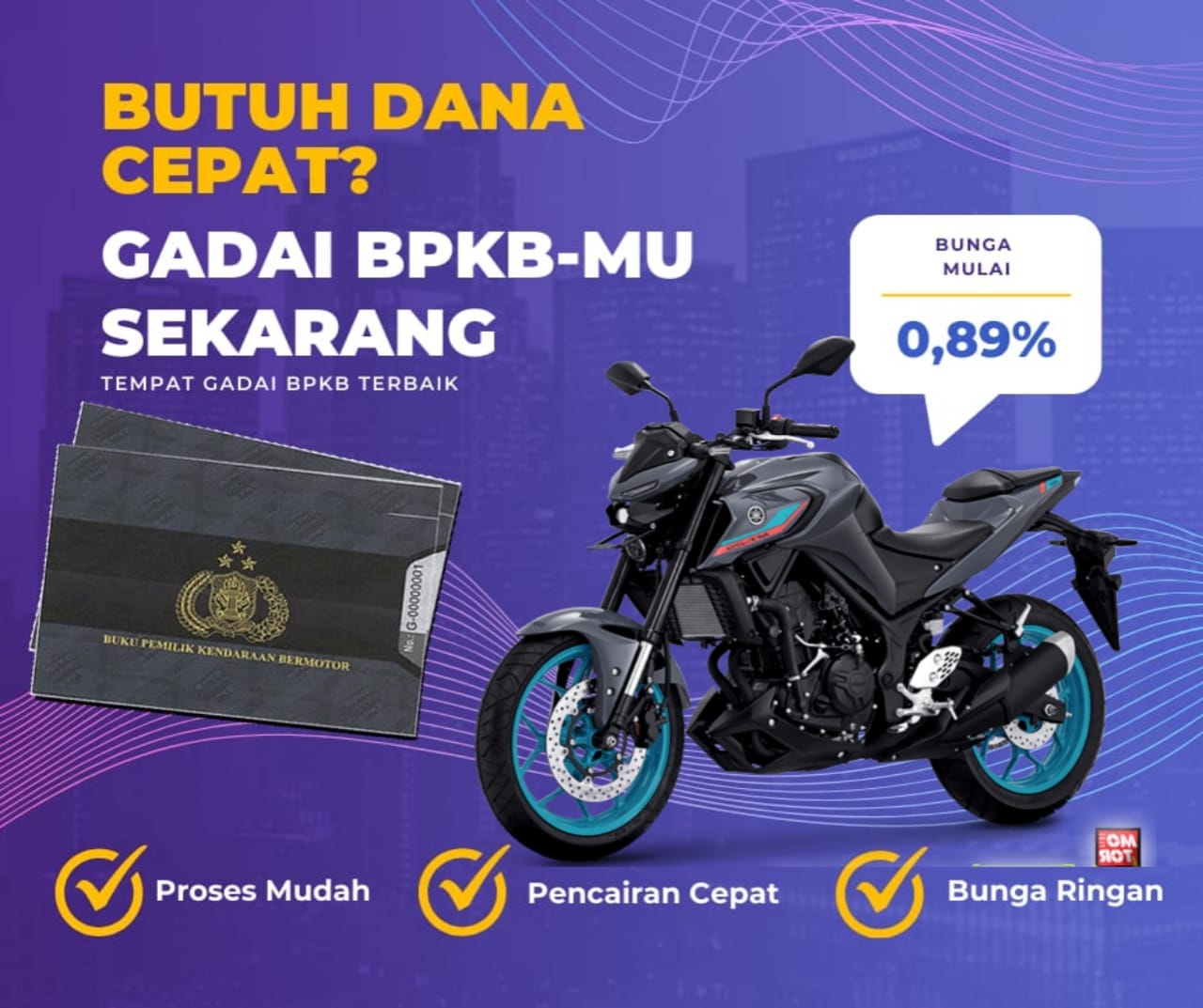 Kredit Jaminan Bpkb Motor Yamaha MT25 Dapat Dana Berapa? Seperti Ini Simulasinya